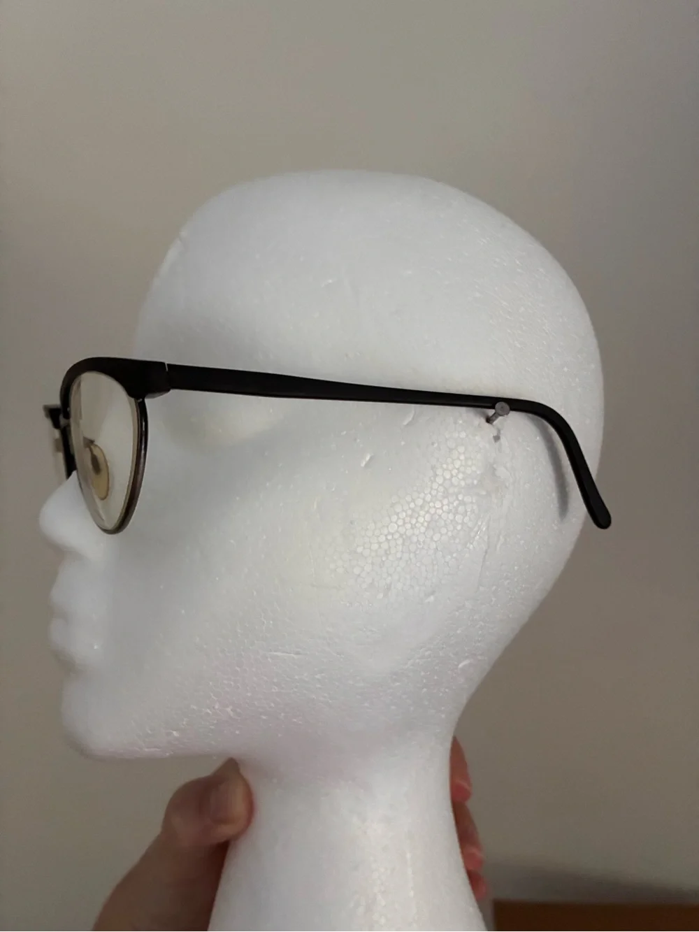 Jean Lafont Paris Cat-Eye Metal & Black Eyeglasses - vintage
